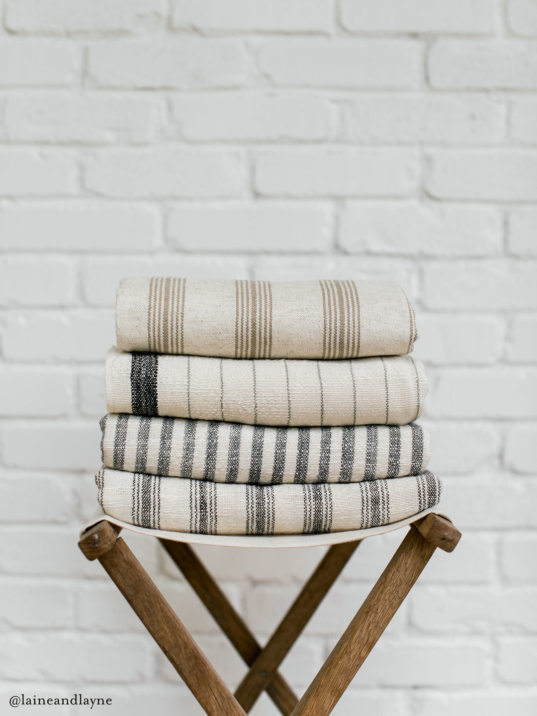 Biodegradable Cotton Linen Oversized Towel, Beige