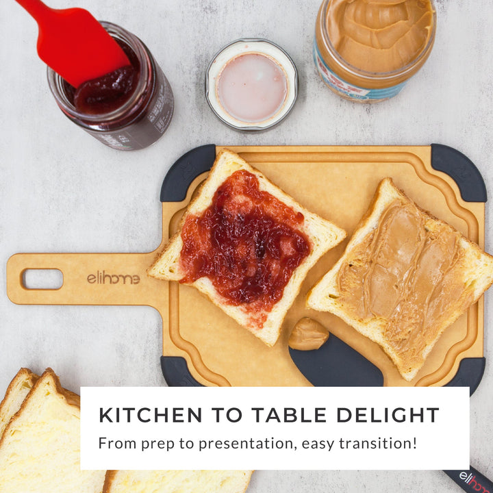 Plastic-Free Pine Fiberwood Paddle Cutting Board Set, 2 Ct.