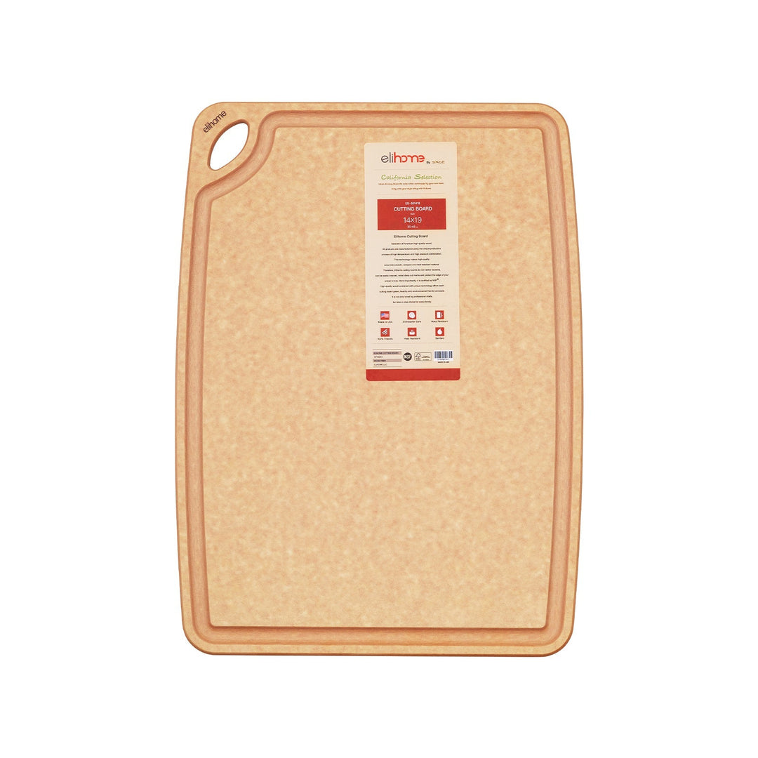 Reversible Pine Fiberwood Cutting Board, 14" x 19"