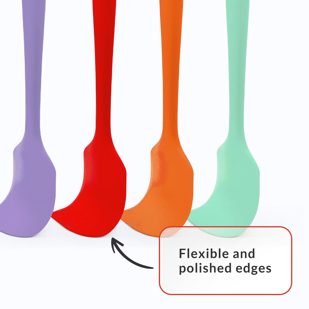 BPA-Free Silicone Kitchen Spatula Set, Red, 3 Ct.
