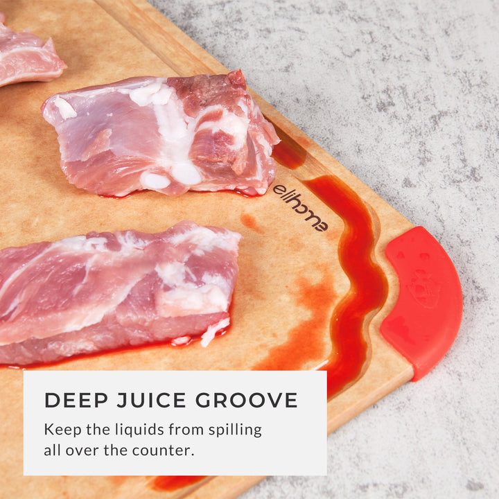 Plastic-Free Pine Fiberwood Cutting Board, 16" x 12"