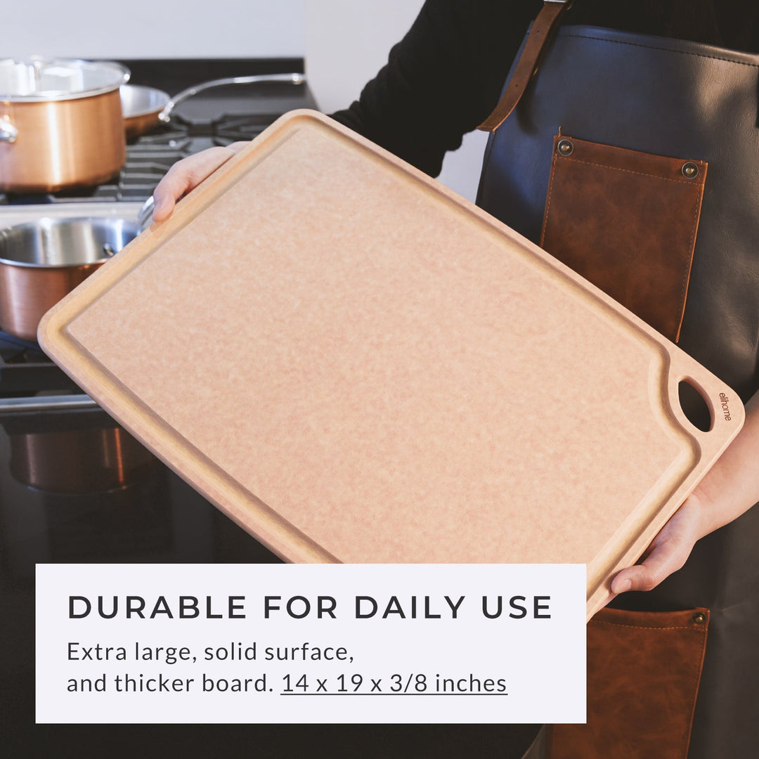 Reversible Pine Fiberwood Cutting Board, 14" x 19"