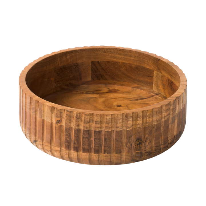 Etta Acacia Wood Stacking Bowls