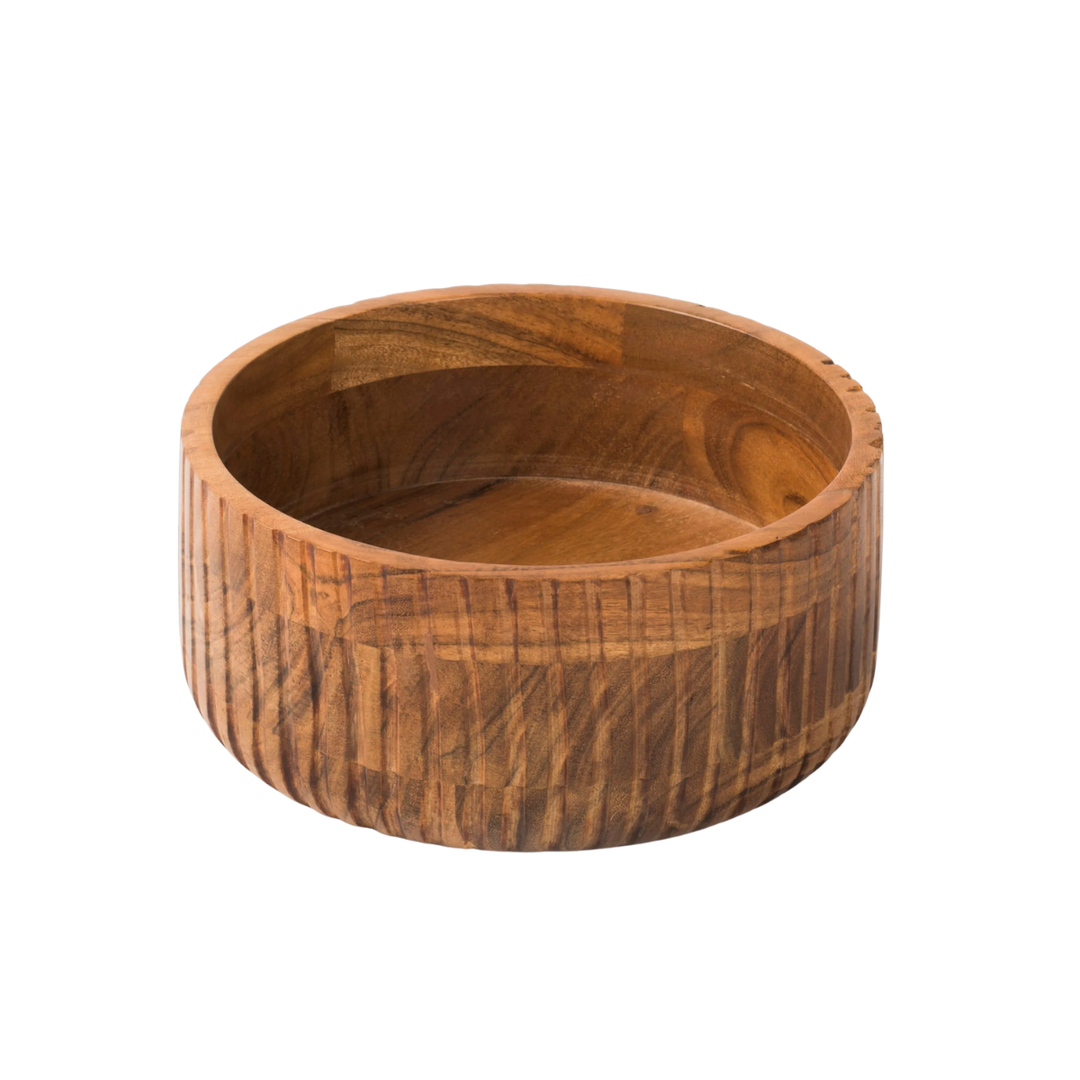 Etta Acacia Wood Stacking Bowls