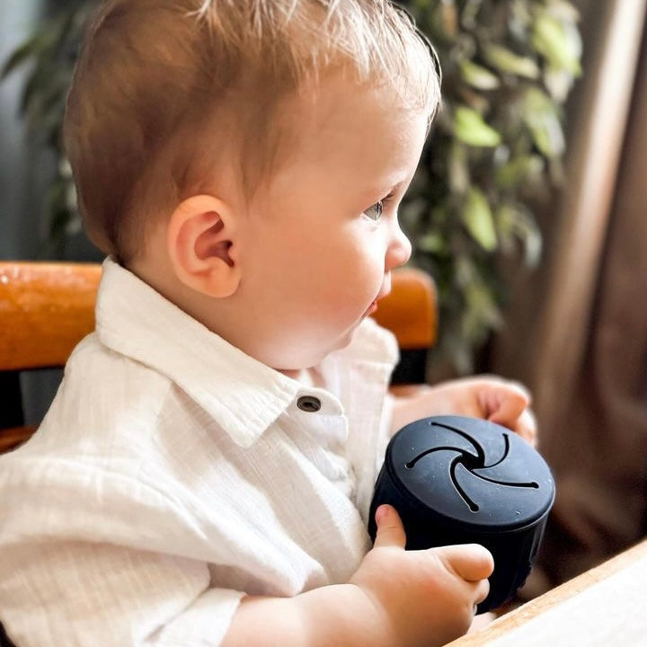 Non-Toxic Silicone Toddler Snack Cup with Lid