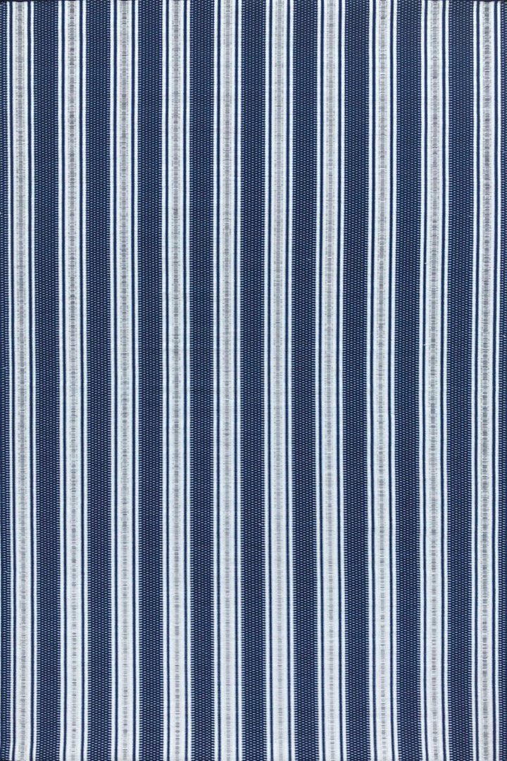 Recycled Plastic Outdoor Runner Rug, Blue &amp; White