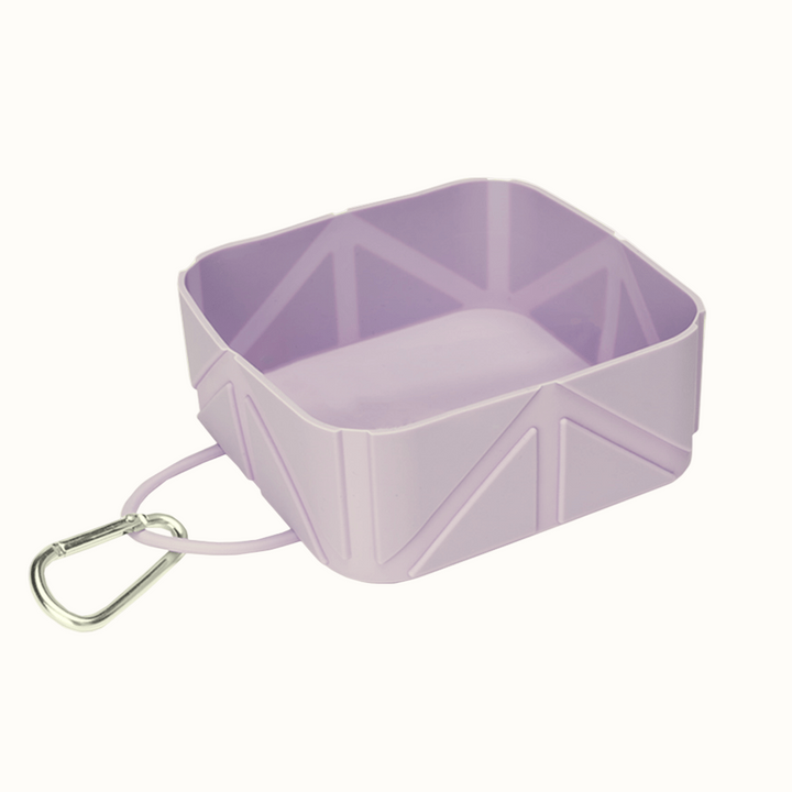 Foldable Pocket Pet Food &amp; Water Travel Bowl