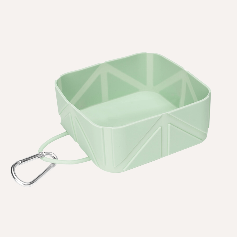 Foldable Pocket Pet Food &amp; Water Travel Bowl