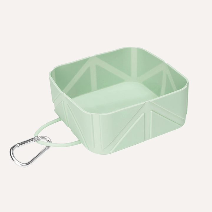 Foldable Pocket Pet Food &amp; Water Travel Bowl