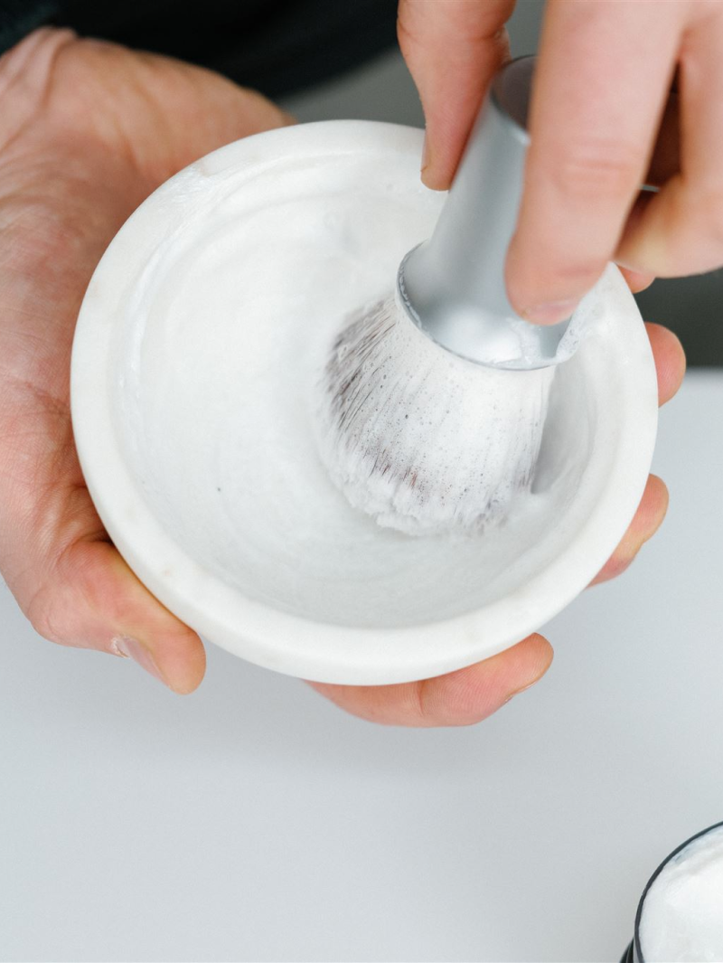 Non-Toxic Marble Shaving Bowl &amp; Grooming Kit