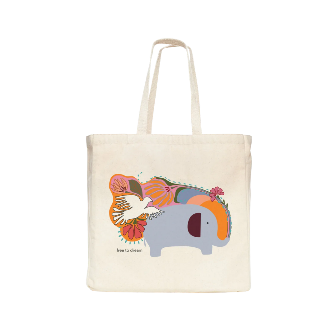 Free to Dream Cotton Tote Bag