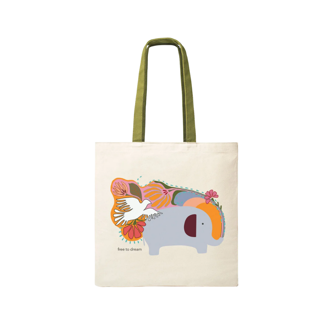 Free to Dream Cotton Tote Bag