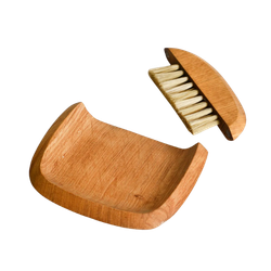 French Oak Magnetic Crumb Brush Set