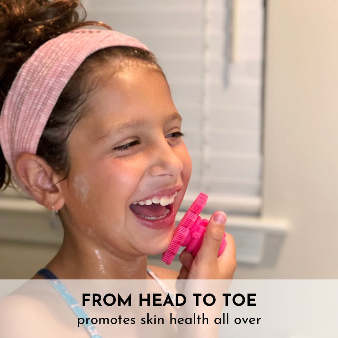 Non-Toxic FDA Silicone Baby Bath Scrubber, 3" x 2"