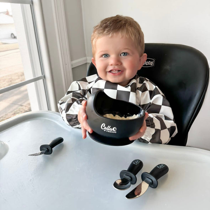 Non-Toxic Baby Flatware Set, Silicone &amp; Steel, 3 Ct.