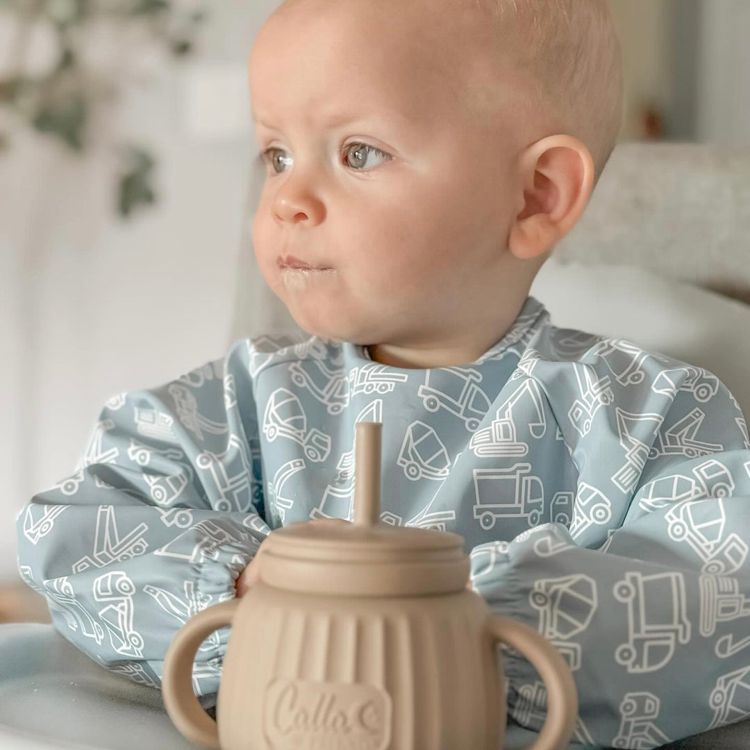 Non-Toxic Silicone Toddler Sippy Cup with Handles, 7 oz.