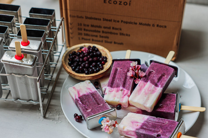 Plastic-Free Stainless Steel Popsicle Molds, 10 Ct.