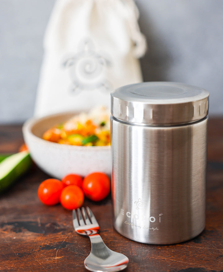 Vacuum-Insulated Stainless Steel Food Jar Set, 17 oz.