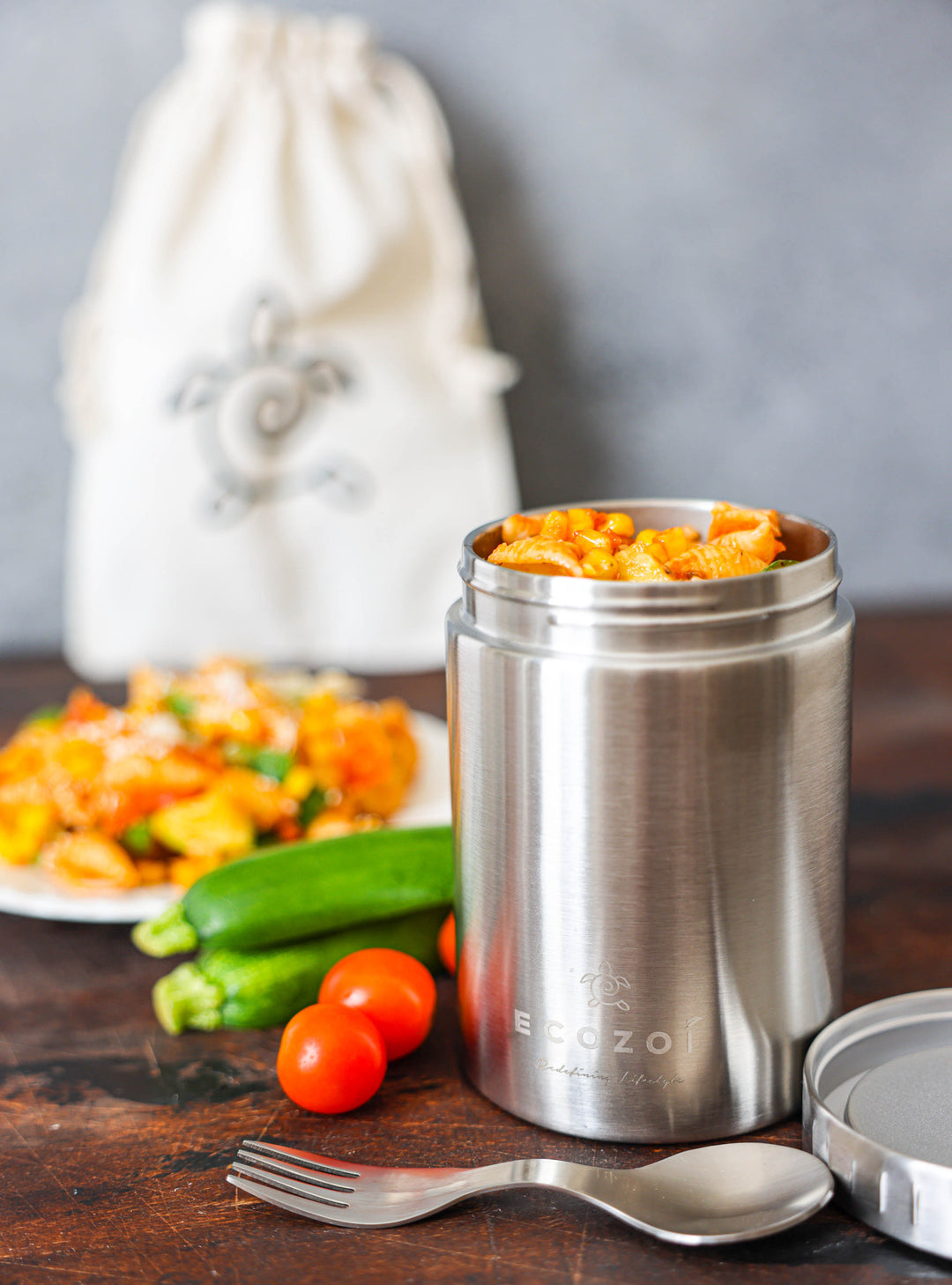 Vacuum-Insulated Stainless Steel Food Jar Set, 17 oz.