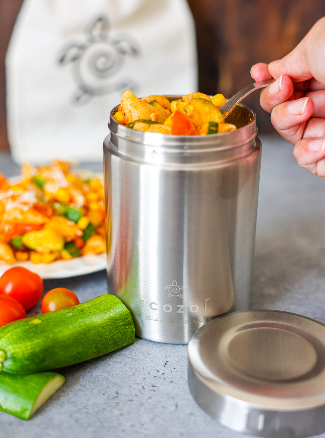 Vacuum-Insulated Stainless Steel Food Jar Set, 17 oz.