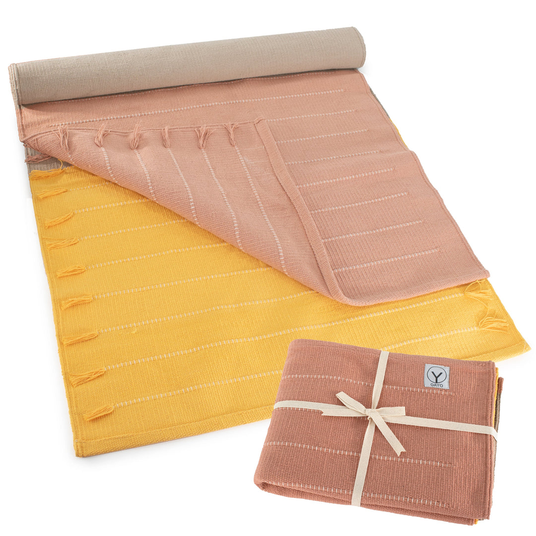 Organic Handcrafted Cotton Yoga &amp; Fitness Mat
