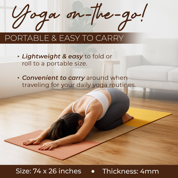 Organic Handcrafted Cotton Yoga &amp; Fitness Mat