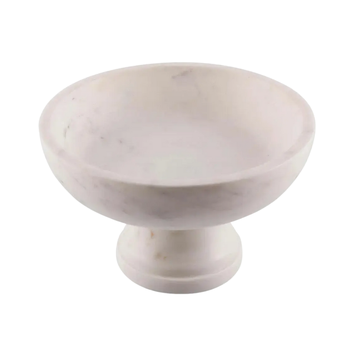 Gala Natural Marble Pedestal Bowl