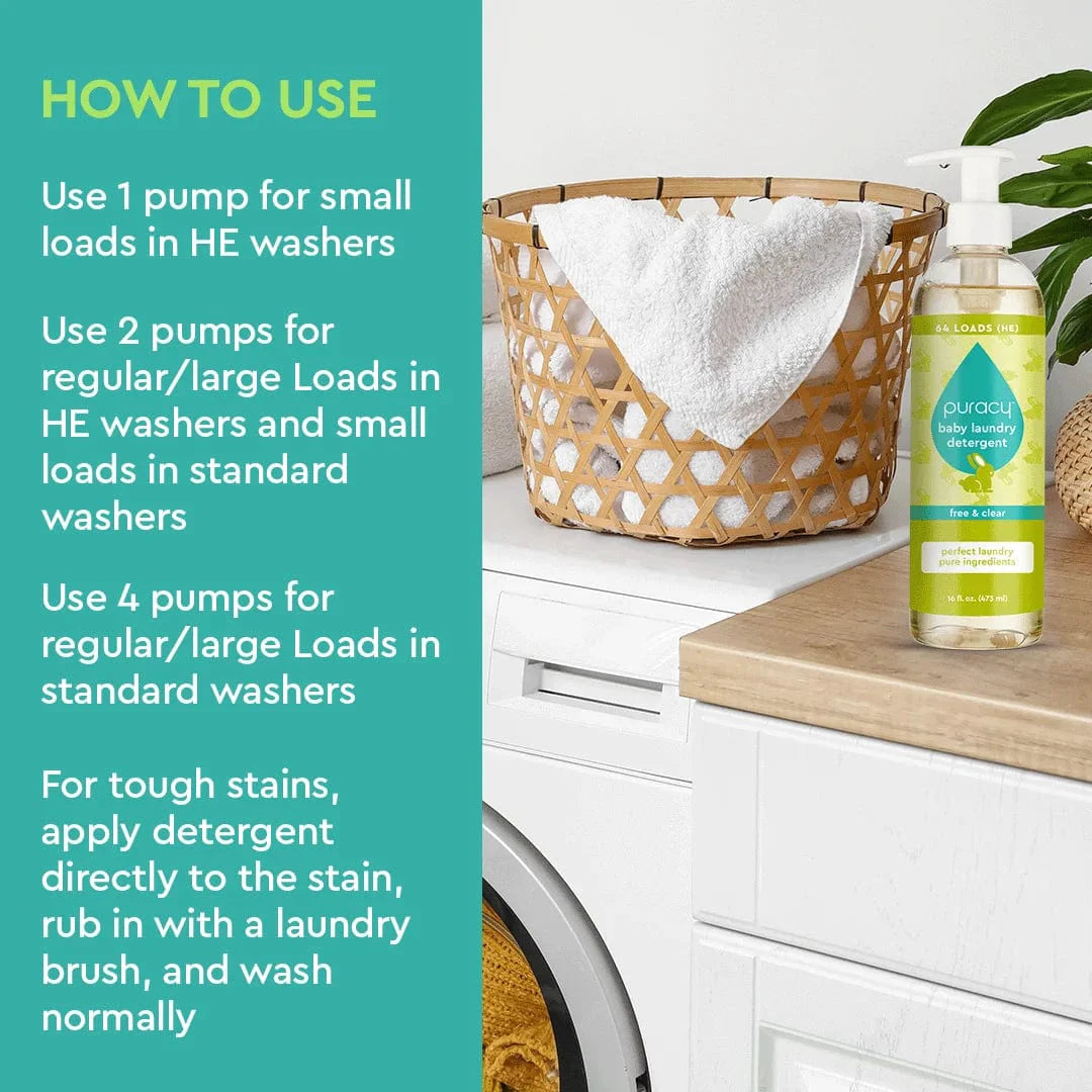 Plant-Based Enzyme Baby Laundry Detergent, 16 oz.