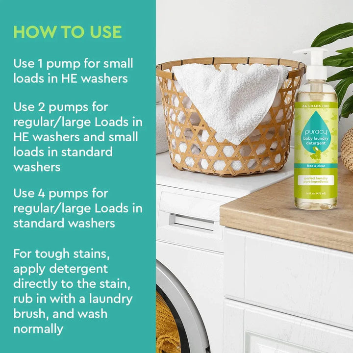 Plant-Based Enzyme Baby Laundry Detergent, 16 oz.