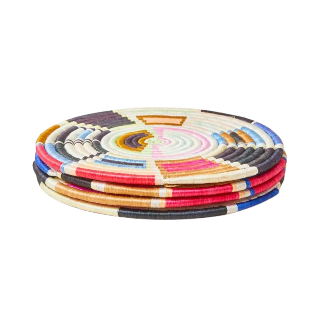 Geo Form Woven Placemat Set