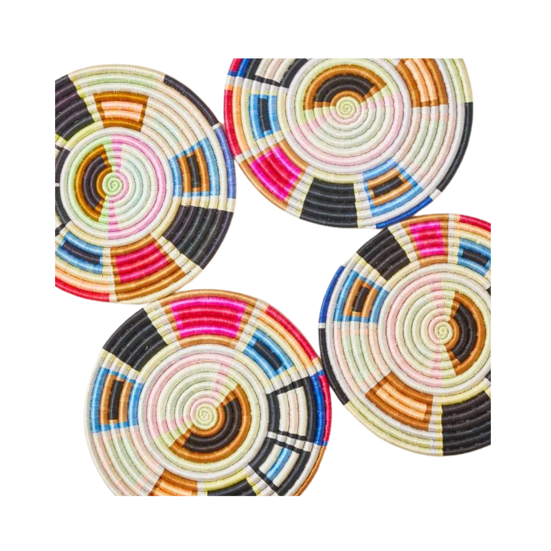 Geo Form Woven Placemat Set