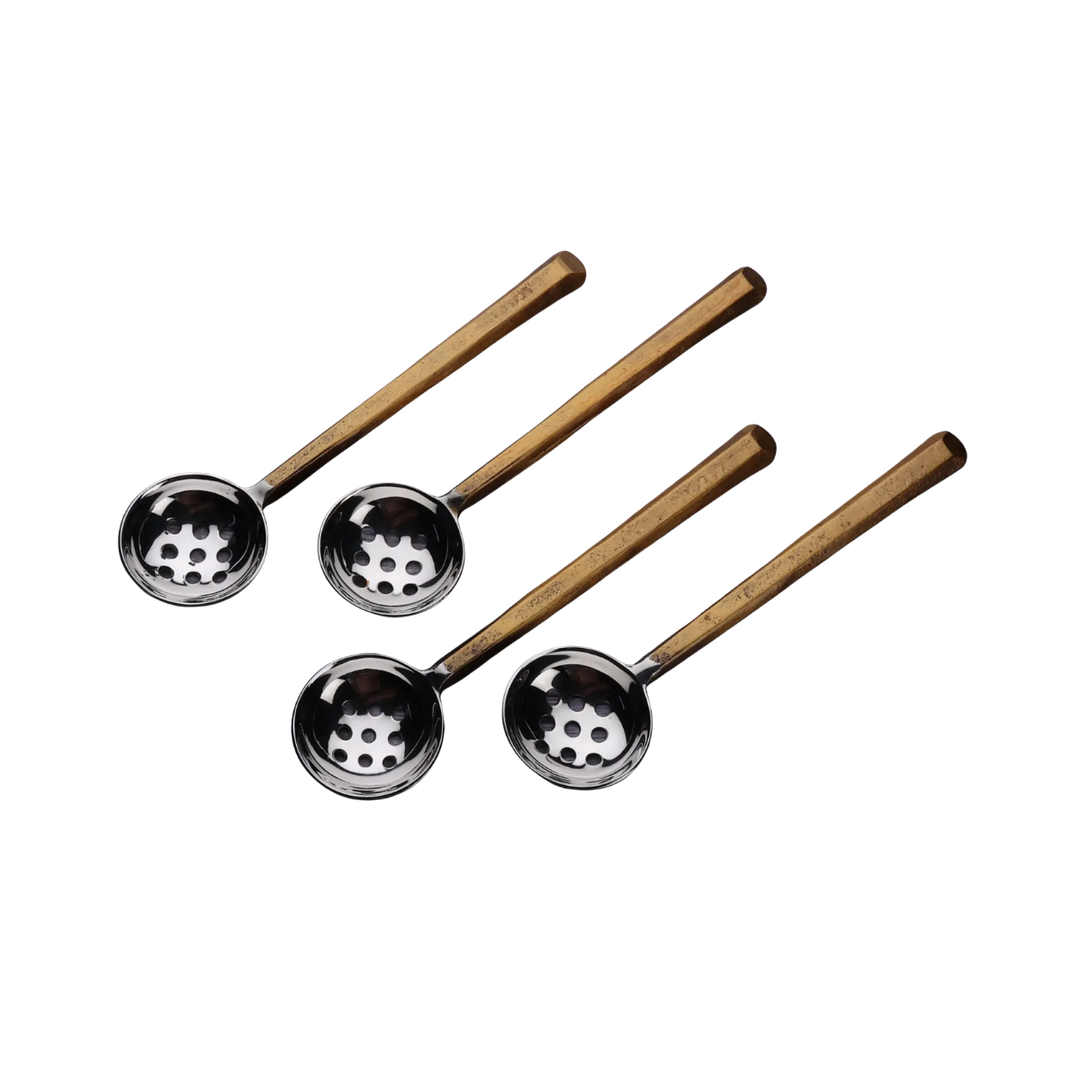 Gold Olive Spoon Set of Four