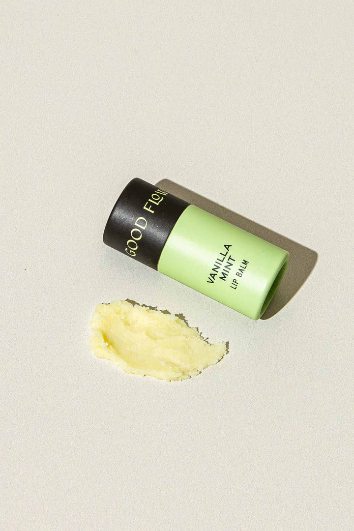 Organic Vanilla Mint Lip Balm, Biodegradable 0.30 oz