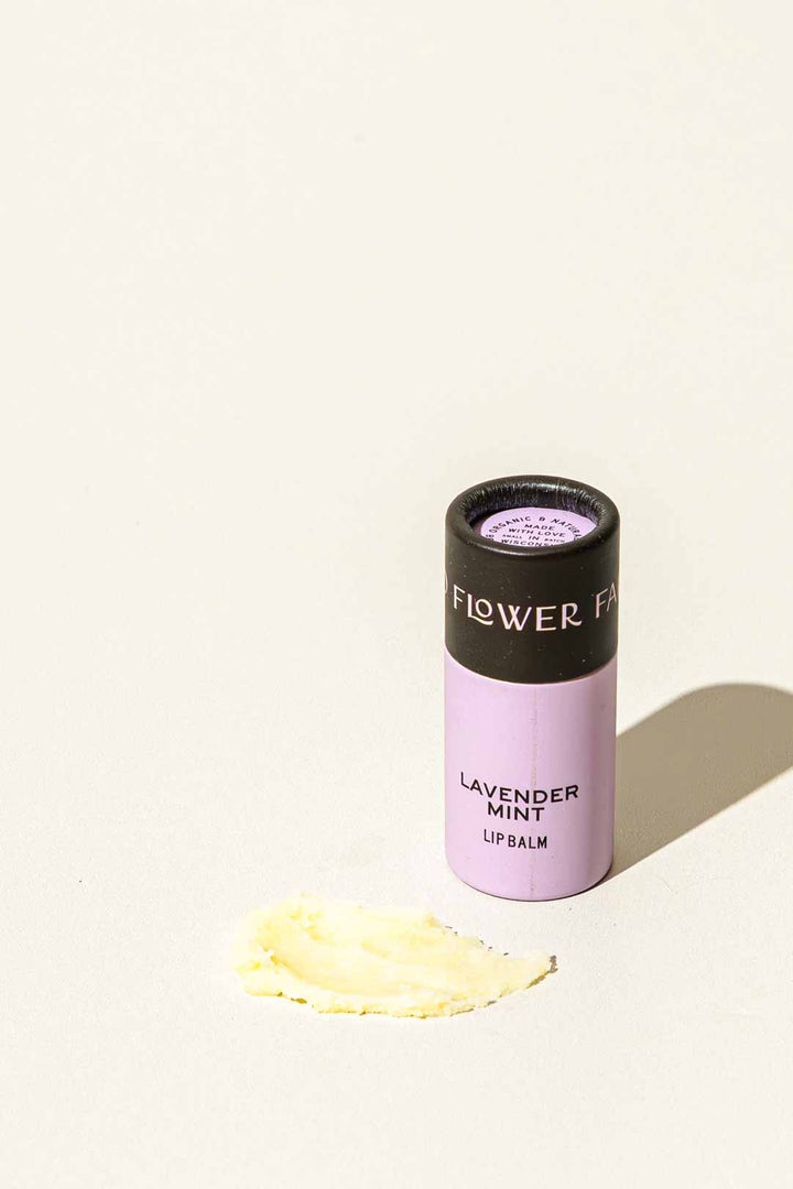 Organic Lavender Mint Lip Balm, Biodegradable 0.30 oz
