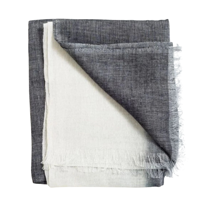 Granite Linen Silk Ombre Scarf