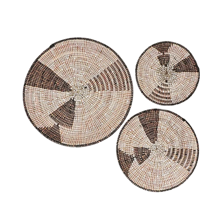 Graphic Triangle Wall Basket Set