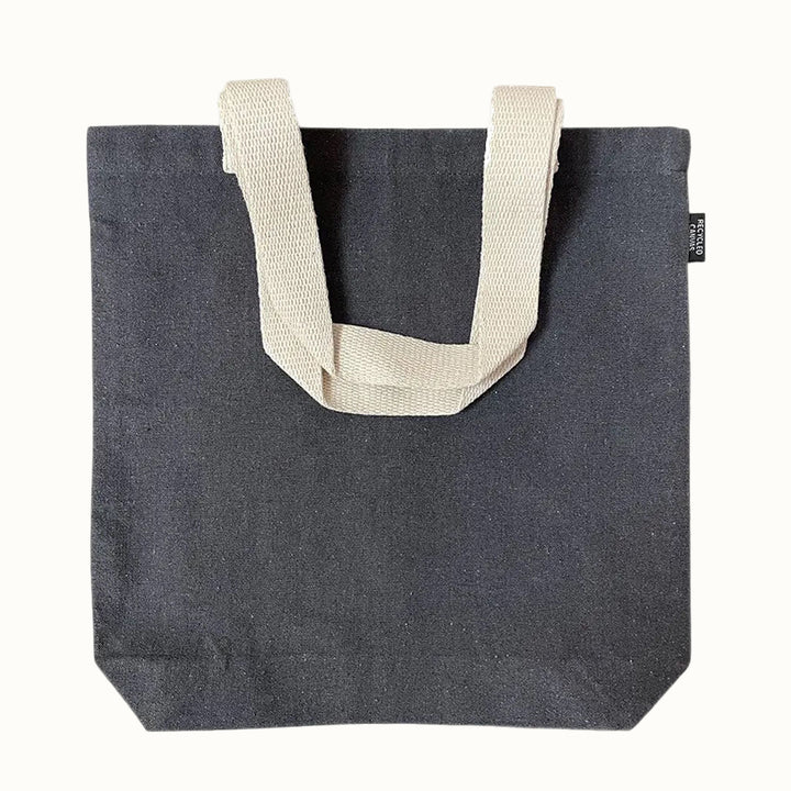 Recycled Canvas Tote Bag, Charcoal