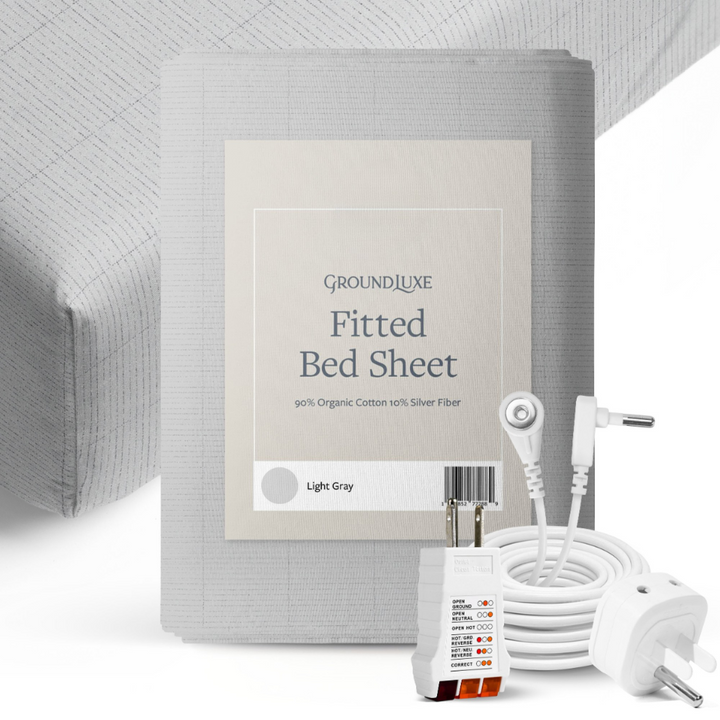 Organic 400TC Silver Fiber Fitted Grounding Sheet