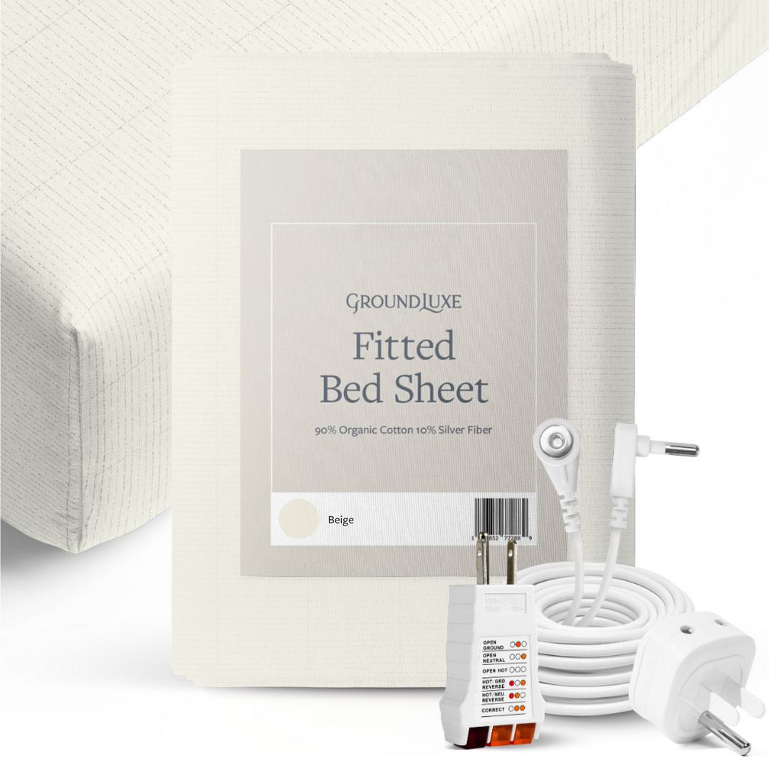 Organic 400TC Silver Fiber Fitted Grounding Sheet