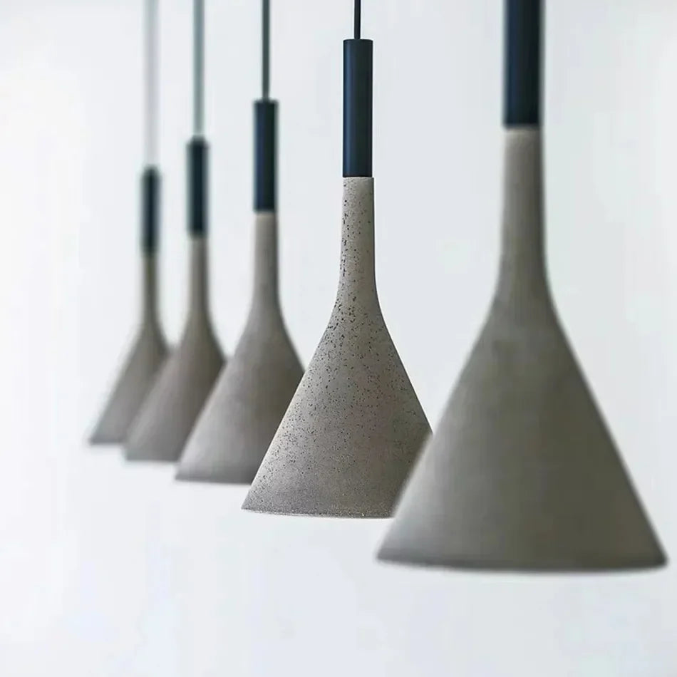 Nordic Concrete LED Pendant Light, Energy-Efficient