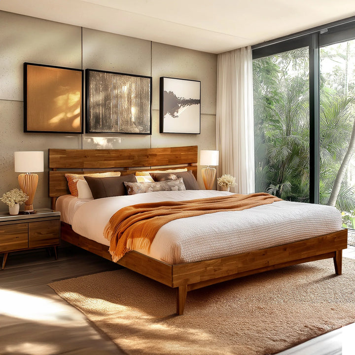 Aurora Acacia Wood Bed Frame
