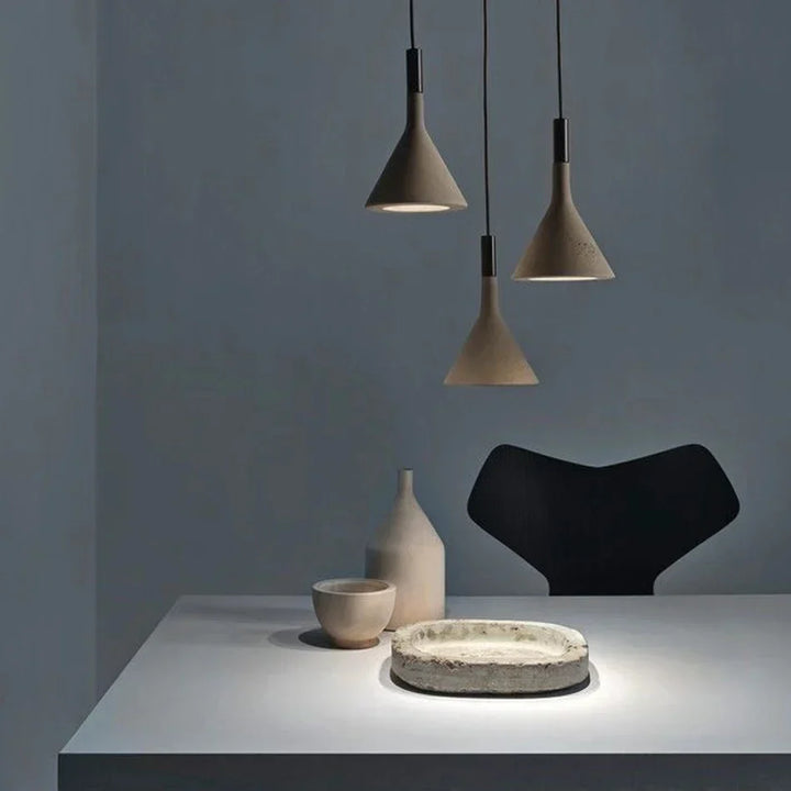 Nordic Concrete LED Pendant Light, Energy-Efficient