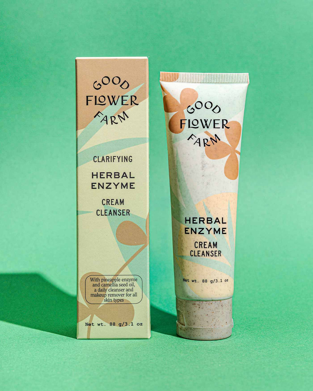 Biodegradable Plant Enzyme Cream Cleanser, 3 oz.