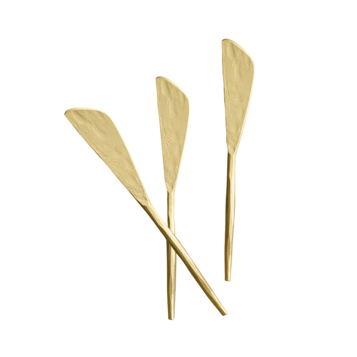 Hammered Brass Spreader Set
