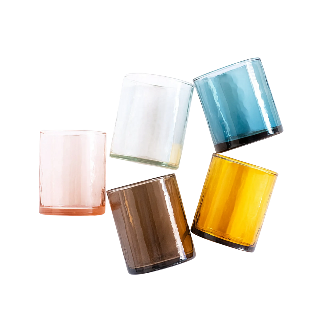 Hammered Glass Drinkware Set