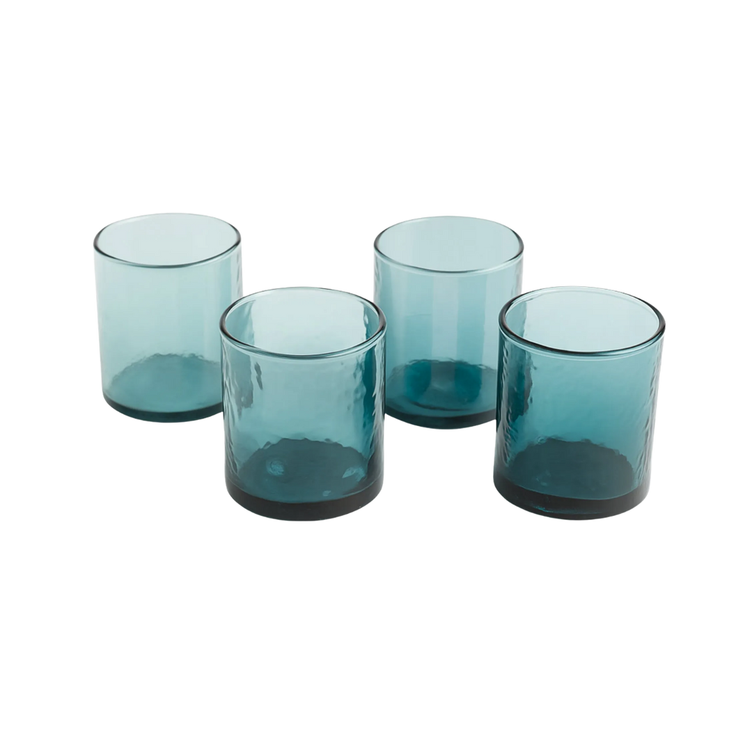 Hammered Glass Drinkware Set