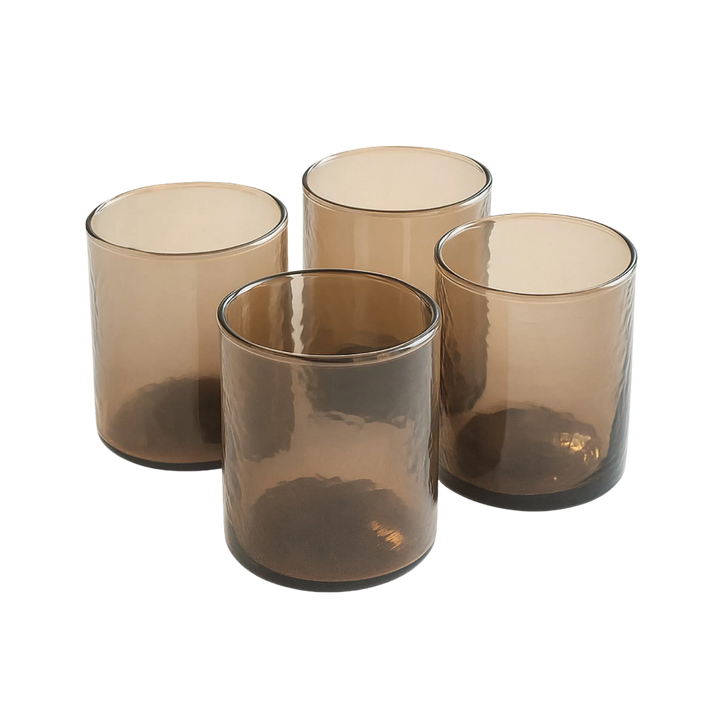 Hammered Glass Drinkware Set