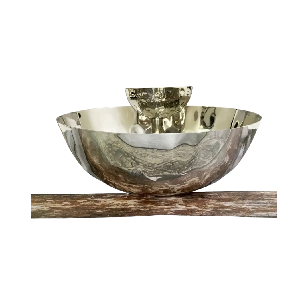 Hammered Steel Chip &amp; Dip Bowl