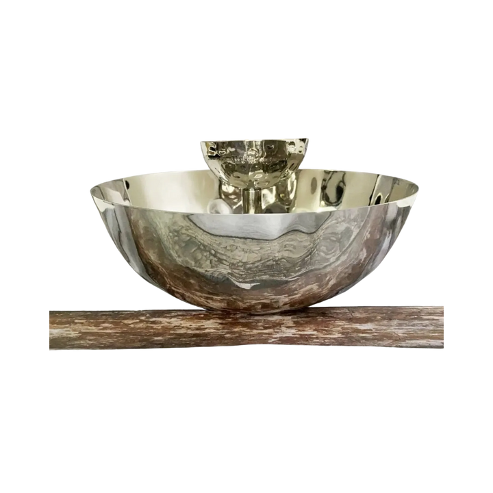 Hammered Steel Chip &amp; Dip Bowl