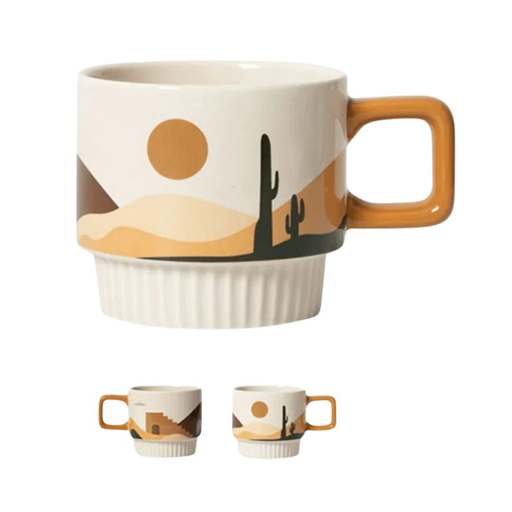 Handcrafted Ceramic Artisan Mug, Desert Vibe